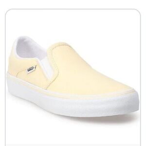 NIB- VANS Asher delux summer canvas yellow. Size 6.5